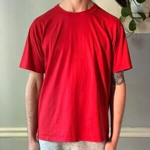 Vintage Russell Athletic red blank tee